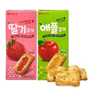 롯데 애플 딸기 소보로 쿠키(230g/10봉입) 1통